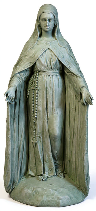 Mary Of The Rosary with Lace Statue - 49-inch