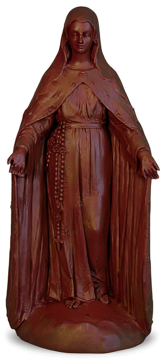 Mary Of The Rosary with Lace Statue - 49-inch