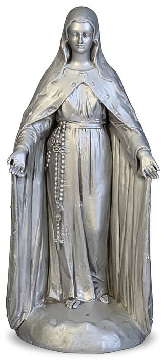 Mary Of The Rosary with Lace Statue - 49-inch