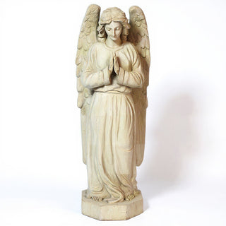 Omar Angel Statue - 40-inch — Antique White finish