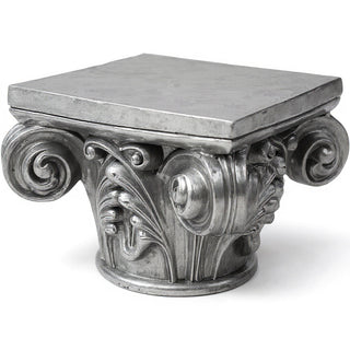 Gothic Capital Architectural Element — Antique Silver finish