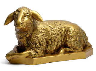 Sheep Right Statue - 17-inch