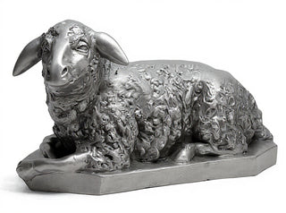 Sheep Right Statue - 17-inch