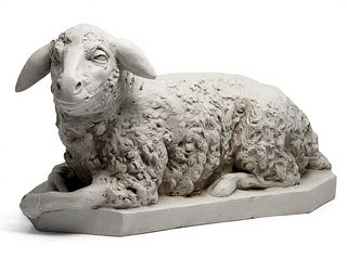 Sheep Right Statue - 17-inch