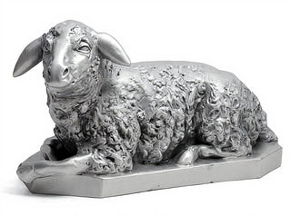 Sheep Right Statue - 17-inch