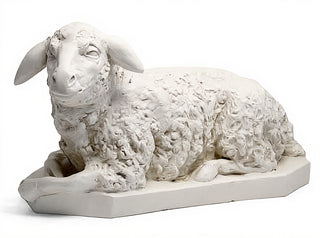 Sheep Right Statue - 17-inch