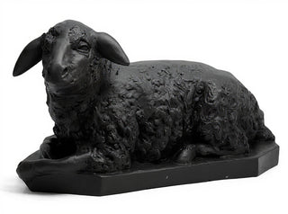 Sheep Right Statue - 17-inch