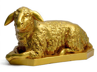Sheep Right Statue - 17-inch