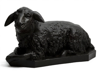 Sheep Right Statue - 17-inch