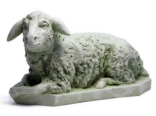 Sheep Right Statue - 17-inch