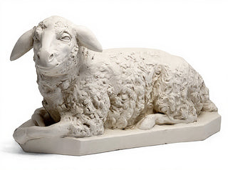 Sheep Right Statue - 17-inch