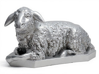 Sheep Right Statue - 17-inch