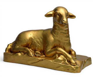 Sheep Right Statue - 17-inch