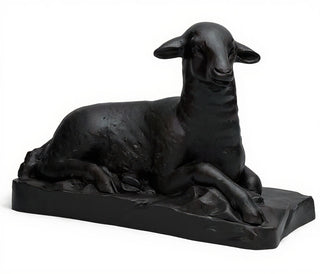 Sheep Right Statue - 17-inch