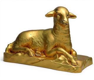Sheep Right Statue - 17-inch