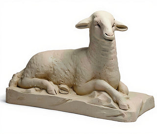 Sheep Right Statue - 17-inch