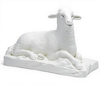Sheep Right Statue - 17-inch