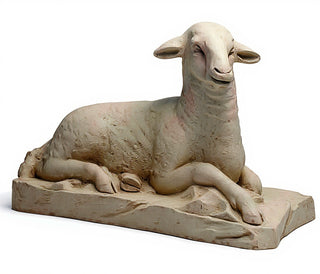 Sheep Right Statue - 17-inch