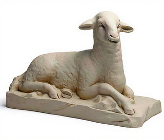 Sheep Right Statue - 17-inch