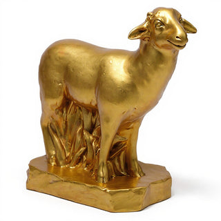 Sheep Right Statue - 17-inch