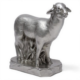 Sheep Right Statue - 17-inch