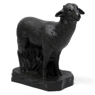 Sheep Right Statue - 17-inch