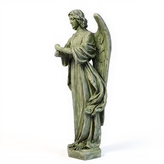 Angel for Lantern Statue - 48-inch — Mossy Green finish
