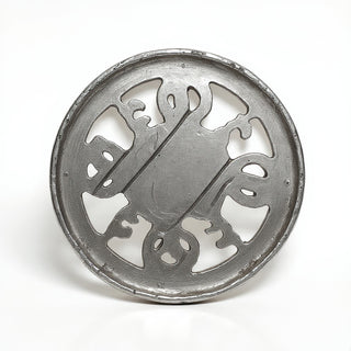 Theatre Rosette Wall Decor — Aged Silver finish
