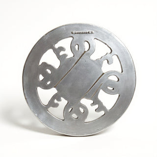 Theatre Rosette Wall Decor — Silver finish