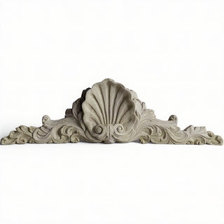 Scallop Over Door Architectural Accent — Museum Terracotta finish