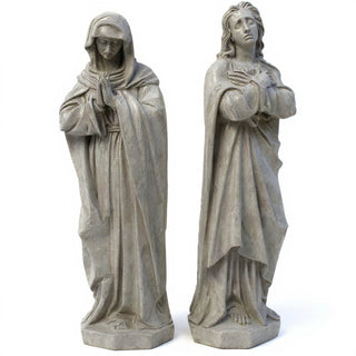 The Crucifixion with Mary and John — Limestone finish