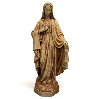Mary with One Hand Outstretched Statue - 65-inch — Gothic Stone finish