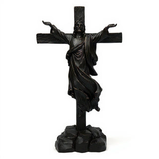 Risen Christ Cross - 49-inch — Iron finish