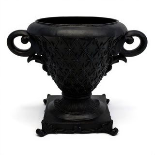 Crimson Urn Planter — Dusted Black finish