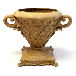 Crimson Urn Planter — Dusted Sand finish