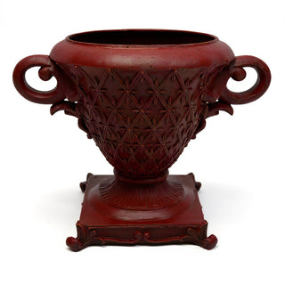 Crimson Urn Planter — Rust finish