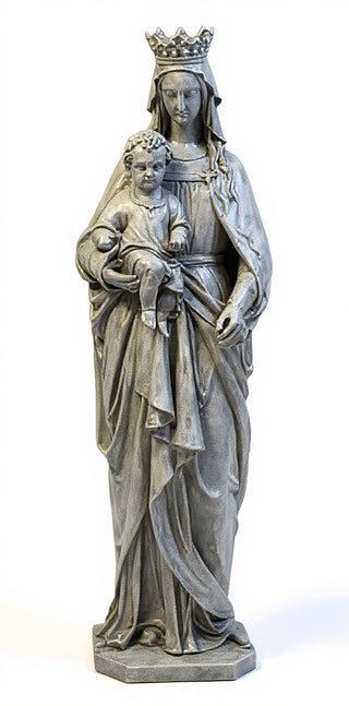 Madonna & Child Medieval Statue - 58-inch