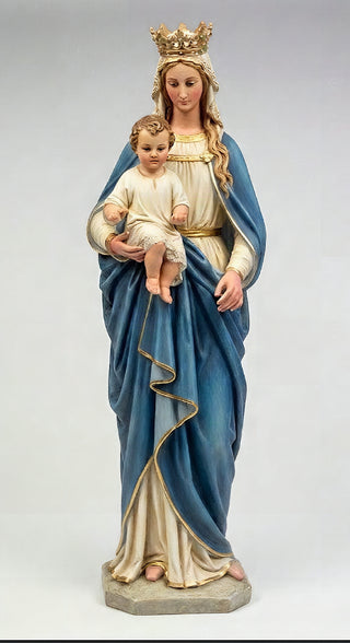 Madonna & Child Medieval Statue - 58-inch - Realistic Color - Hand-Painted