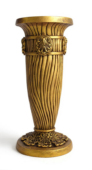 Lina Pedestal - 30-inch — Antique Gold finish