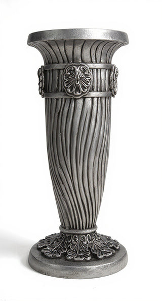 Lina Pedestal - 30-inch — Aged Silver finish