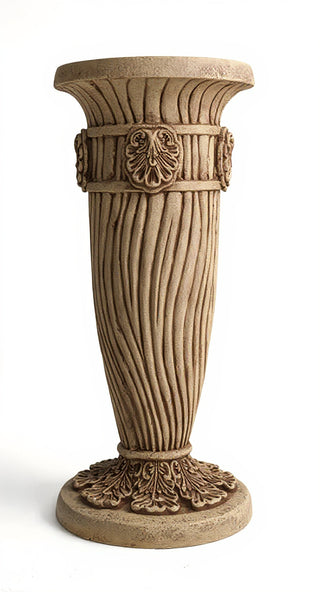 Lina Pedestal - 30-inch — Gothic Stone finish
