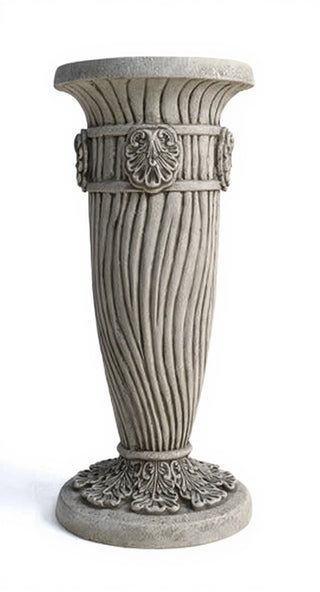 Lina Pedestal - 30-inch — Limestone finish