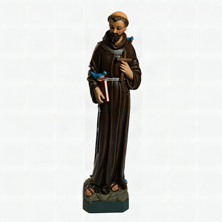 Saint Francis 43H Statue - 43-inch - Realistic Color - Hand-Painted
