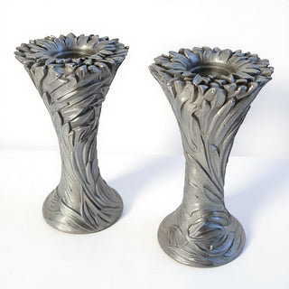 Sunflower Candle Holder Candleholder - 18-inch — Antique Silver finish