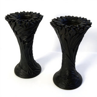 Sunflower Candle Holder Candleholder - 18-inch — Flat Black finish