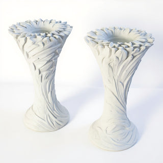 Sunflower Candle Holder Candleholder - 18-inch — Flat White finish