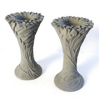 Sunflower Candle Holder Candleholder - 18-inch — Limestone finish