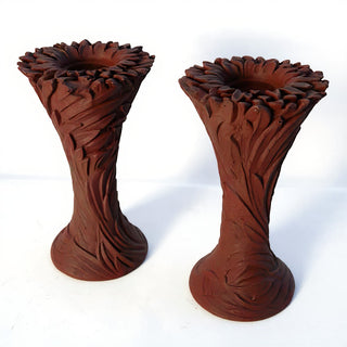 Sunflower Candle Holder Candleholder - 18-inch — Rust finish