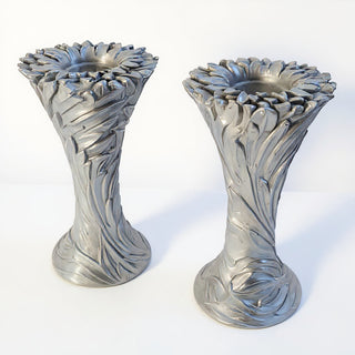 Sunflower Candle Holder Candleholder - 18-inch — Silver finish