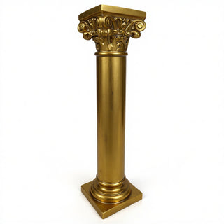 Altar Pedestal Remnant - 24-inch — Antique Gold finish